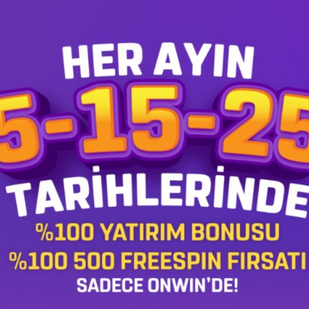 Her Ayın 5-15-25. Günlerinde 500 Free Spin