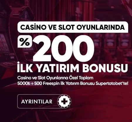 5000 TL Slot ve Canlı Casino Bonusu – Süpertotobet